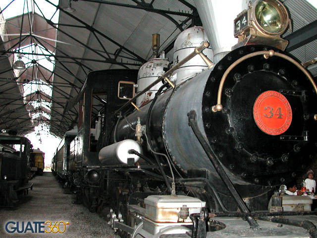 Tren en Guatemala y sus locomotoras