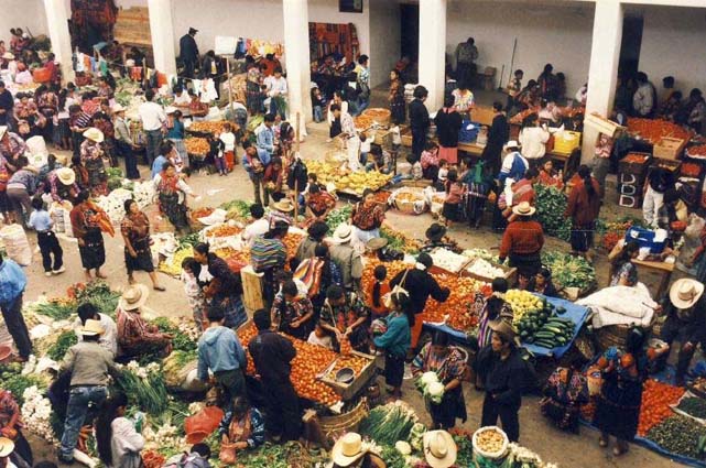 Mercado en Chichicastenango, Quiche