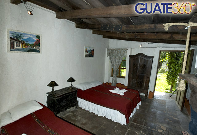 Habitacion doble en Hotel de Antigua Guatemala Vina Espanola