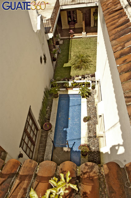 Desde la terraza del Hotel en La antigua Guatemala