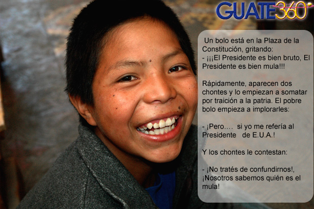 Chiste sobre el Presidente de Guatemala