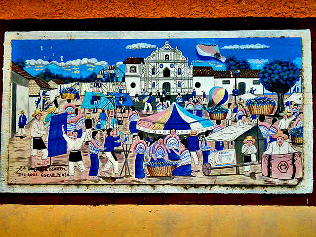 Pintura en San Juan Comalapa