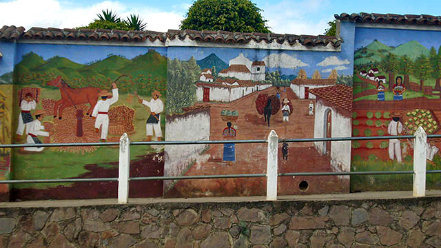 Mural en San Juan Comalapa
