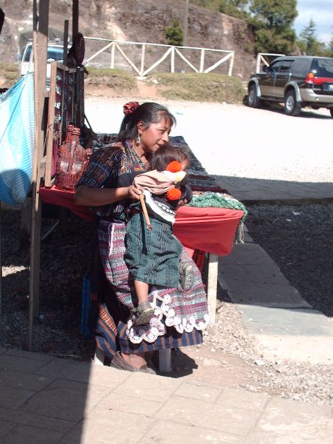 Vendedora Indigena y su Hija