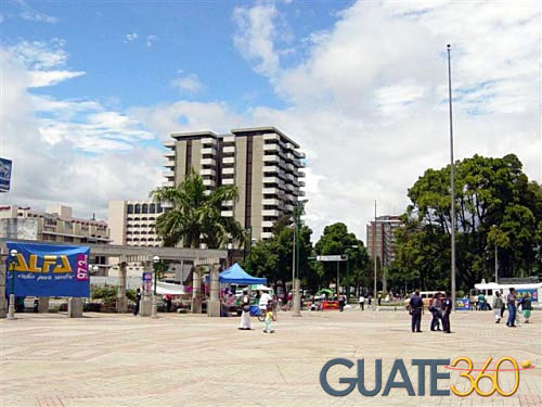 El obelisco, monumento a los próceres de la Indepenencia de Guatemala