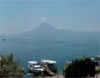 Vista del lago de Atitlán desde Panajachel