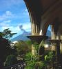 Vista de los volcanes desde el ayuntamiento