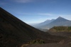 Comparando volcanes desde el Volcán de Pacaya