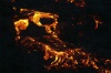 Formacion de lava en el volcan de Pacaya