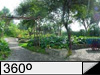 360> Bello Jardín central del Hotel Quinta de las Flores
