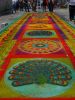 Elaboración de alfombras durante la Semana Santa en Guatemala