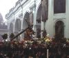 Procesión de la Reseña ingresando al templo de la Merced en Guatemala