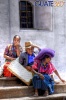Indigenas de Guatemala en la Iglesia de Patzun, Chimaltenango