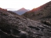 Cadena volcánica desde la cima helada del Volcán de Acatenango