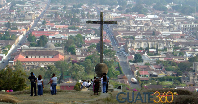 Antigua desde el cerro de la cruz