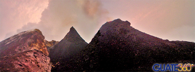 Vista panorámica del cráter