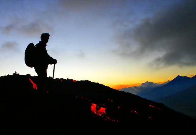 Atardecer en el Volcan de Pacaya, Escuintla