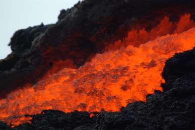 Lava en el Volcán de Pacaya