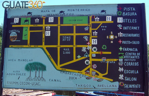 Mapa de Monterrico