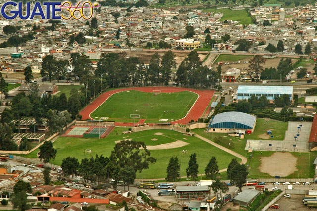 Vista aérea del Complejo Deportivo de Quetzaltenango