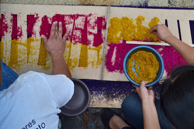 En Semana Santa, las Alfombras de Aserrín no pueden faltar