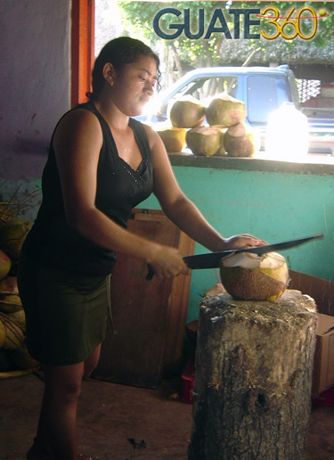 Cortando un Coco