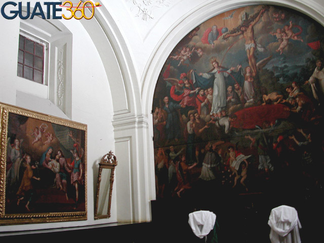 Grandes obras de arte en la sacristía de la Iglesia de la Merced
