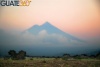 Atardecer con volcanes en Escuintla