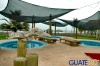 Vista de pequeñas piscinas