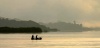 Lago Peten Itza al amanecer, en Flores, Peten