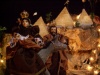 La Sagrada Familia en su huida a Egipto en este Nacimiento