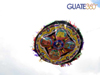 Barrilete gigante en el aire