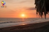 Playa de Monterrico al atardecer desde un hotel