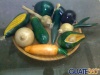 Verduras de madera en el hogar de Guatemala