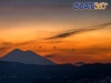Ciudad de Guatemala en un hermoso atardecer
